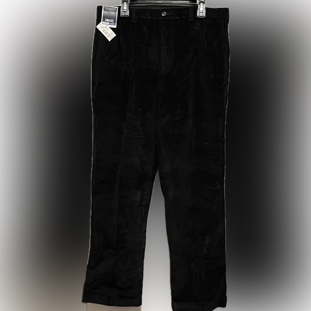 Roundtree &Yorke Men's Pants Black 38x32/ 38x34 NWT
